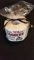 Embroidered Oklahoma Sooners Inspired Toilet Paper