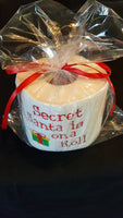 Embroidered Secret Santa Is On A Roll Inspired Toilet Paper