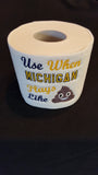 Embroidered Michigan Wolverines Inspired Toilet Paper