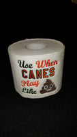 Embroidered Miami Hurricanes Inspired Toilet Paper