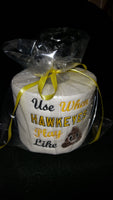 Embroidered Iowa Hawkeyes Inspired Toilet Paper