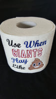 Embroidered New York Giants Inspired Toilet Paper