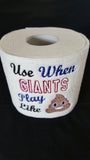 Embroidered New York Giants Inspired Toilet Paper