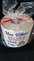 Embroidered New York Giants Inspired Toilet Paper