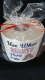 Embroidered New York Giants Inspired Toilet Paper