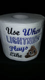 Embroidered Tampa Bay Lightning Inspired Toilet Paper