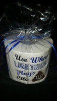 Embroidered Tampa Bay Lightning Inspired Toilet Paper