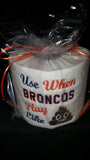 Embroidered Denver Broncos Inspired Toilet Paper