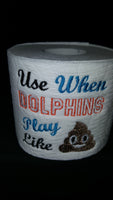 Embroidered Miami Dolphins Inspired Toilet Paper