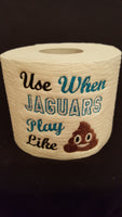 Embroidered Jacksonville Jaguars Inspired Toilet Paper