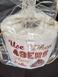 Embroidered San Francisco 49ers Inspired Toilet Paper