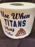 Embroidered Tennessee Titans Inspired Toilet Paper