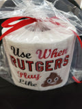 Embroidered Rutgers Inspired Toilet Paper