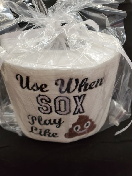 Embroidered Chicago White Sox  Inspired Toilet Paper