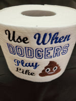 Embroidered Los Angeles Dodgers Inspired Toilet Paper