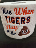 Embroidered Detroit Tigers Inspired Toilet Paper