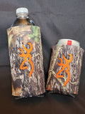 Embroidered Buck Head Camo Cooler