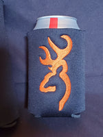 Embroidered Buck Head Black Cooler