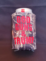 Embroidered God Guns & Trump Camo Cooler