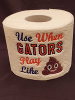 Embroidered Florida Gators Inspired Toilet Paper