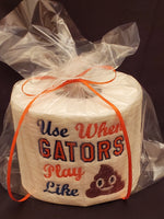 Embroidered Florida Gators Inspired Toilet Paper