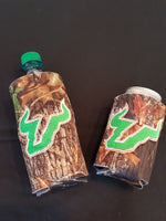 Embroidered South Florida Bulls Inspired Camo Cooler