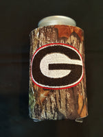 Embroidered Georgia Inspired Camo Cooler